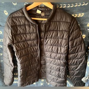 Soft, Black Roxy Puffy Zip Up